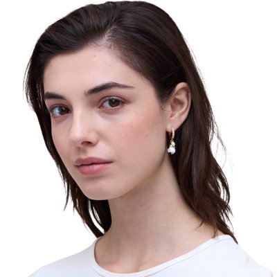 THE ROOTED DAISY HOOP EARRINGS